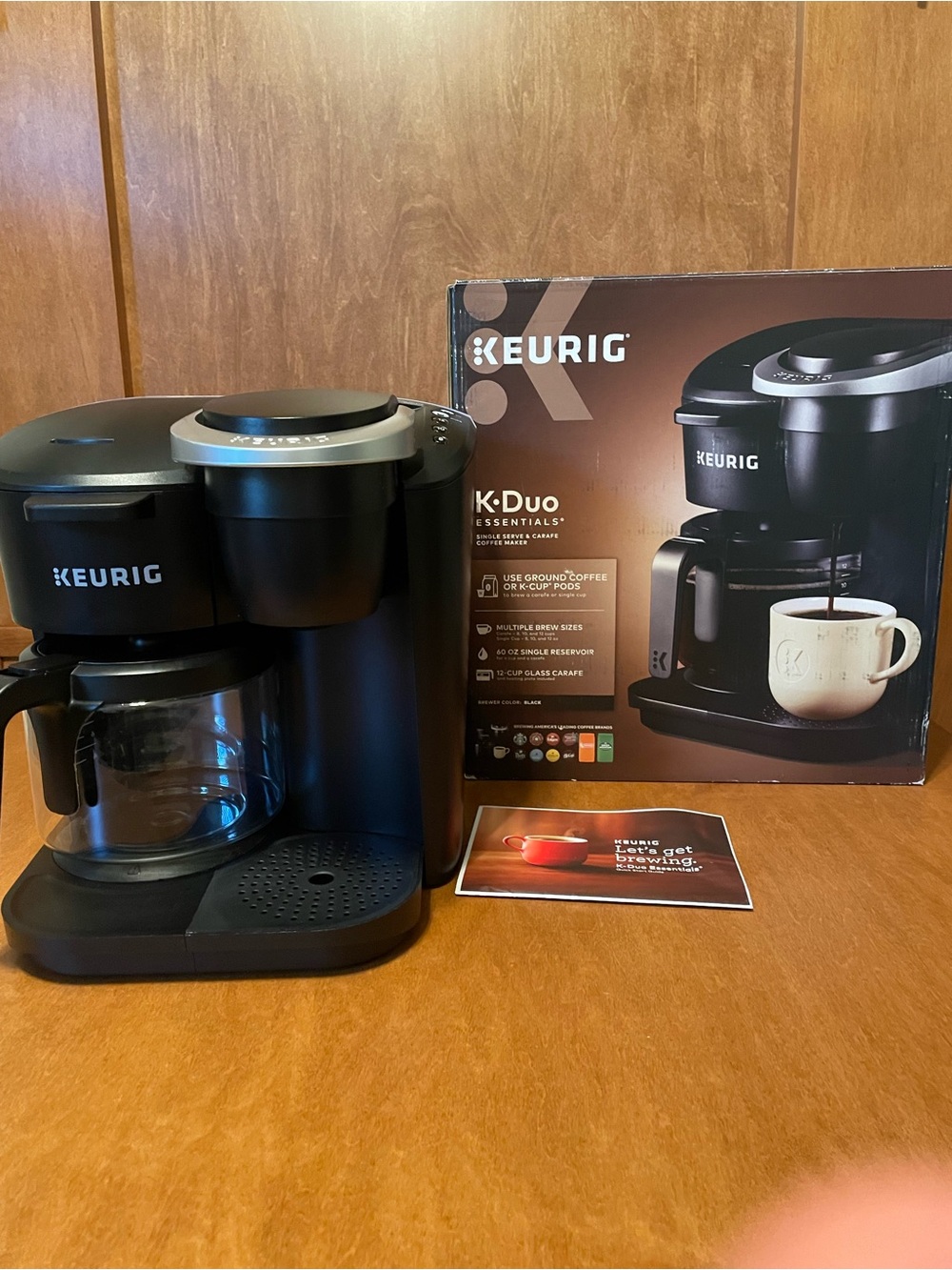 Keurig K Duo Essentials - Black 2-in-1 Single Serve and Carafe Coffee Maker - Picture 3 of 16